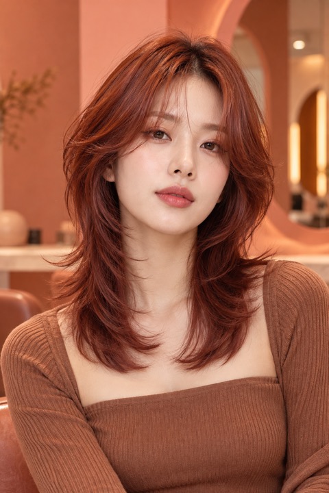 코퍼 오렌지 컬러 참고 이미지